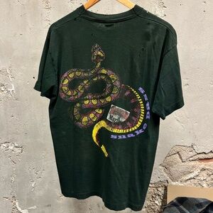 Marlboro Snake Pass Vintage Black Single Stitch Smoking Promo T-Shirt XL 90s